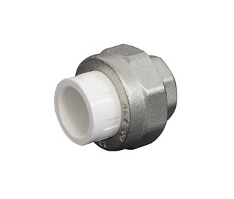 Metal bushing bobbin nut for polypropylene pipe decoration