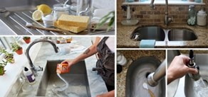 تمیز کردن انواع سینک