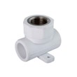 Polypropylene wall-mounted metal bushing tee