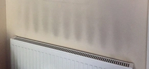 علت سیاه شدن دیوار بالای رادیاتور